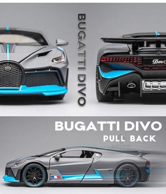 1/32 Alloy Diecasts Metal Toy Car Model Bugatti Divo Toy Vehicles Miniature Car Model With Light Toys For Boys Kids Christmas Gi 4