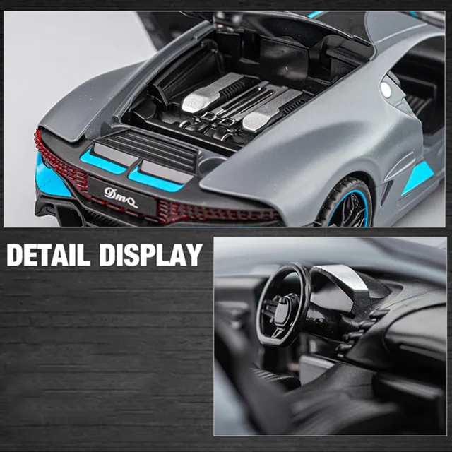 1/32 Alloy Diecasts Metal Toy Car Model Bugatti Divo Toy Vehicles Miniature Car Model With Light Toys For Boys Kids Christmas Gi 5