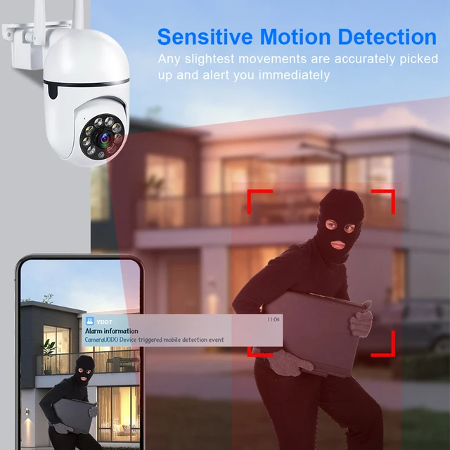 1080P 4PCS Outdoor Camera CCTV IP Wifi Surveillance Camera Waterproof Security Protection Wireless Home Monitor Track Alarm 360° 4