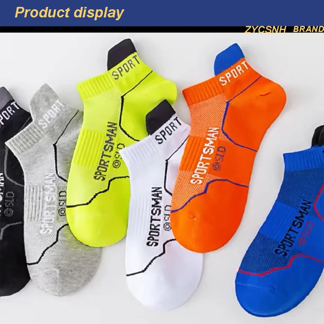 10Pairs High Quality Men Ankle Socks Breathable Cotton Sports Socks Mesh Casual Athletic Summer Thin Cut Short Sokken Size 38-45 2