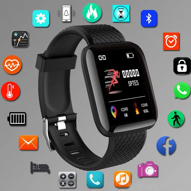 116 Plus Smart Watch Fitness Tracker Smartwatch Heart Rate Monitor Waterproof Sports Watches D13 for Men Women PK Y68 D20 2023 1