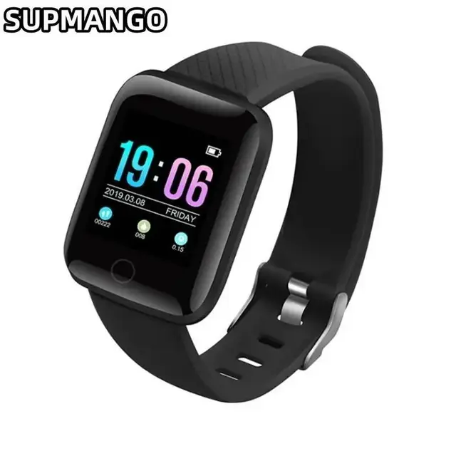 116plu Real Stepcount Smart Watch Multi Function Step Connected Smart Watch For Men And Women Suitable For And Android 6