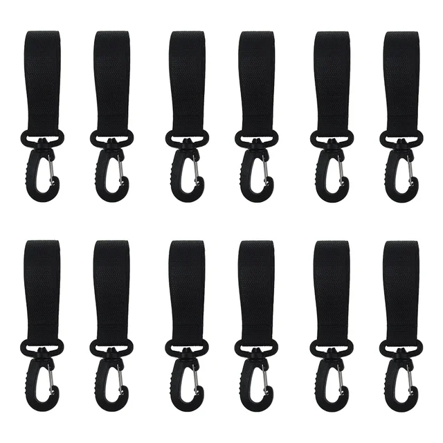 12 Pcs Baby Stroller Hook Pushchair Hooks Clip Nursery Bag Holder Hanging Clips Motorbike Non-slip Wagon 1