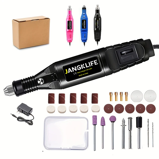 12V Mini Drill Electric Carving Pen Variable Speed Rotary Tools Kit Engraver for Grinding Polishing 1