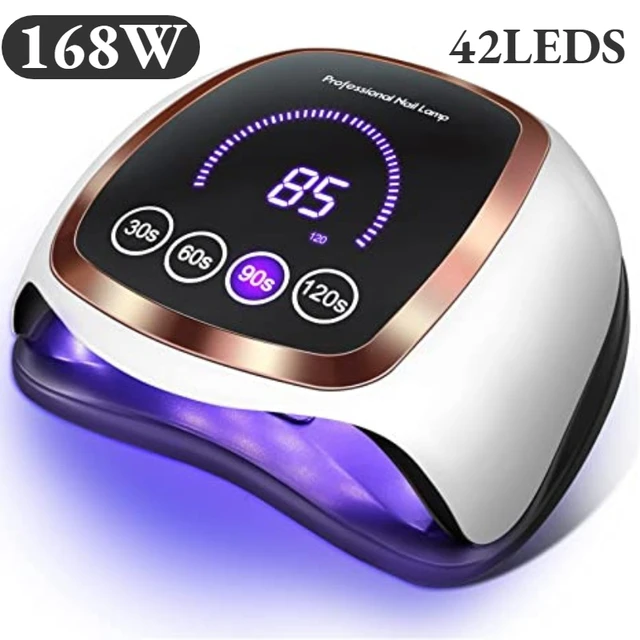 168W 42LEDs Nail Drying Lamp For Manicure Professional Led UV Drying Lamp With Auto Sensor Smart Nail Salon Equipment Tools 1