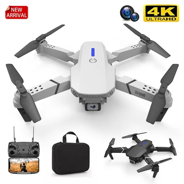 2023 E88Pro RC Drone 4K Professinal With 1080P Wide Angle HD Camera Foldable Helicopter WIFI FPV Height Hold Gift Toy 1