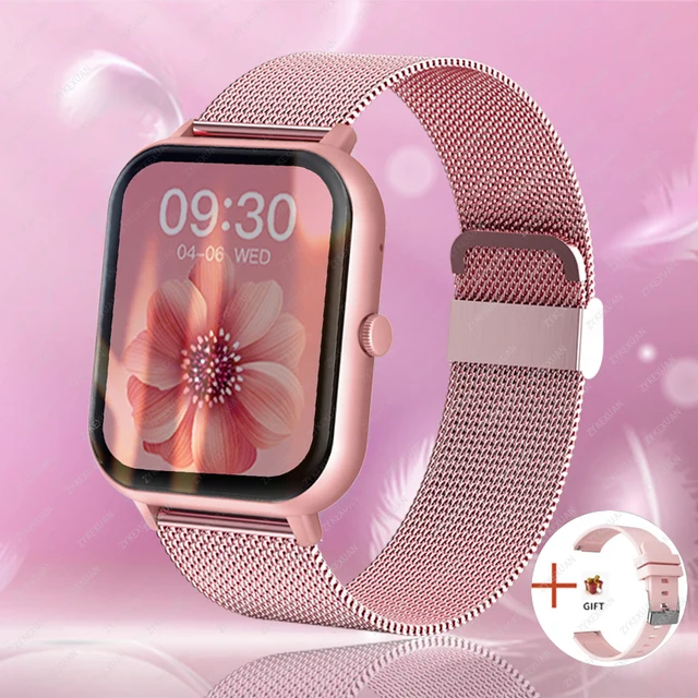 2023 New Bluetooth Call Smart Watch Women Men Heart Rate Blood Oxygen Voice Assistant 100+Sports Ladies Smartwatch For Xiaomi 1