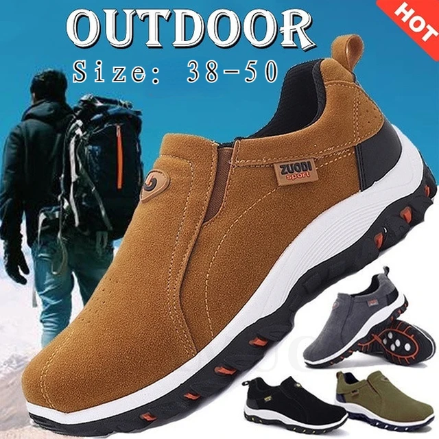 2023 New Outdoor Hiking Camping Light Running Jogging Casual Sports Men's Shoes Non-slip Loafers Hiking Shoes Large Size 38-50 1