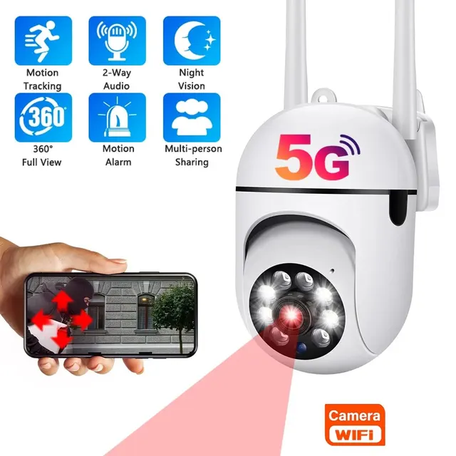 2MP 3MP Wifi IP Camera Outdoor Wireless Security Surveillance Camera AI Human Tracking Two Way Audio Night Color Cam 1