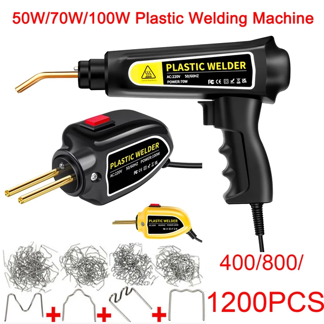 50/70/100W Hot Stapler Plastic Welding Machine Plastic Bumper Soldering Iron Garage Tools Car Bumpers Repair Kits PVC Welder Gun 1