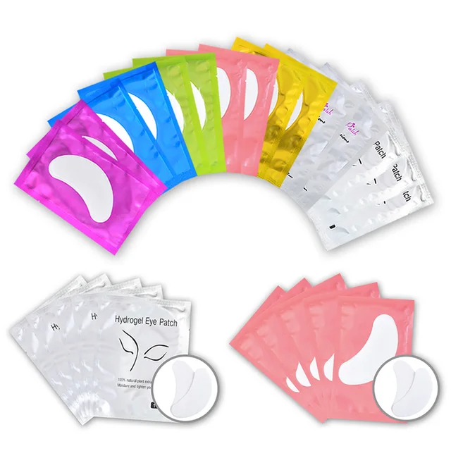 50Pairs Eyelash Pad Gel Patch Grafting Eyelashes Under Eye Patches For Eyelash Extension Paper Sticker Application Make Up Tools 1