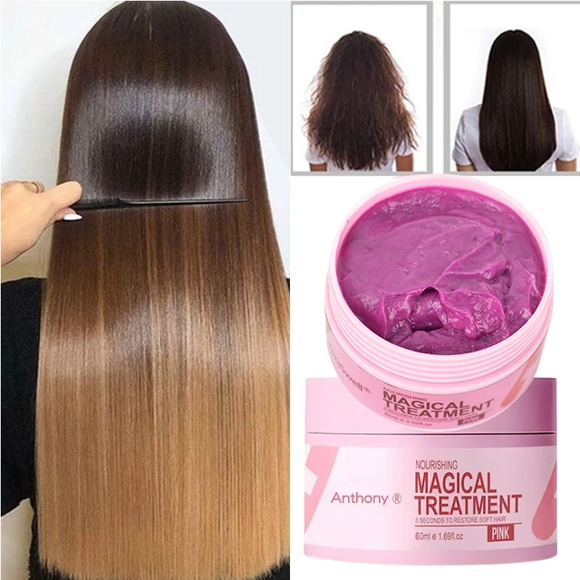 60ml Magical Hair Mask 5 Seconds Repair Damage Frizzy Soft Smooth Shiny Hair Deep Moisturize Hair Treat Repair Hair Scalp Care 1