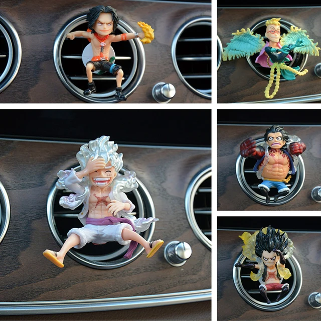 Anime One Piece Car Air Outlet Fragrance Decoration Nica Luffy Zoro Nami Action Figure Figurine Model Ornamen Car Aromatherapy 1