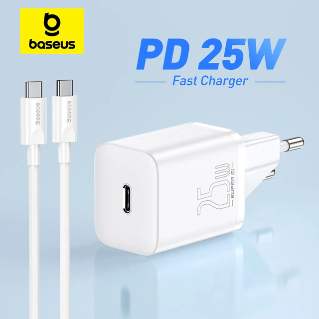 Baseus USB C Charger 25W Support Type C PD Fast Charging Portable Phone Charger For iPhone 15 14 13 Pro Max Samsung S22 Tablet 1