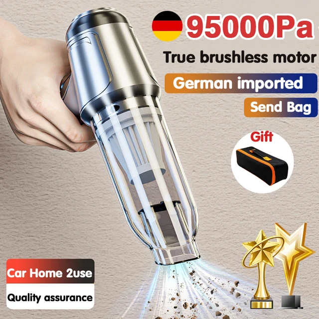 Car Wireless Vacuum Cleaner Portable Handheld120W Blowable Cordless Home Appliance Vacuum Home & Car Dual Use Mini VacuumCleaner 1