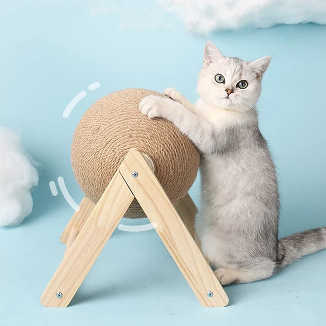 Cat Scratching Ball Toy Kitten Sisal Rope Ball Board Grinding Paws Toys Cats Scratcher Wear-resistant Pet Furniture supplies 1