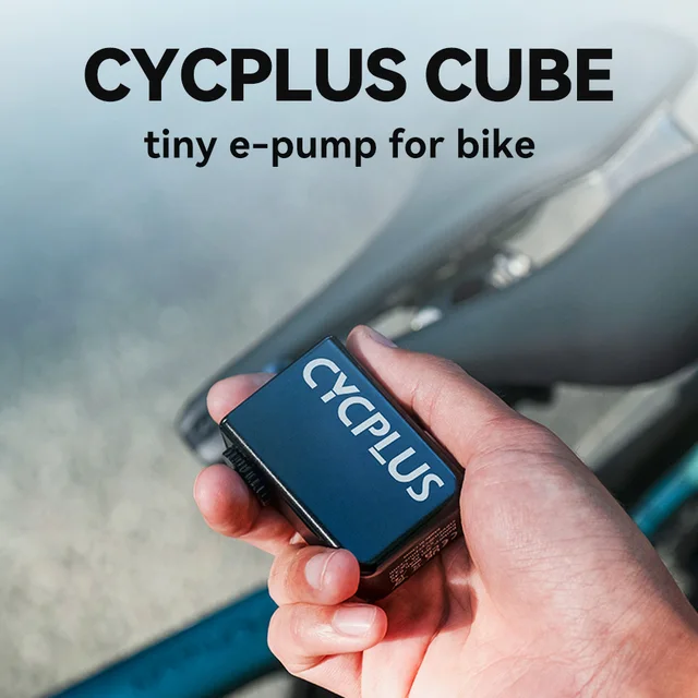 CYCPLUS Cube Mini Portable Pump for Bicycle Cordless Air Inflator Presta Schrader Valve Outdoor MTB Bike Accessories 1