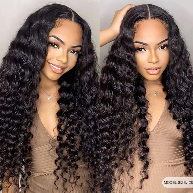 Deep Wave Frontal Wig 13x6 Lace 13x4 Curly Lace Front Human Hair Wigs For Women Wet And Wavy 4x4 Water Lace Closure Wig On Sale 1