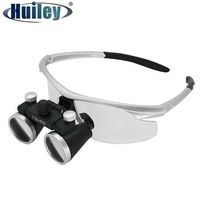 Dentistry Binocular Magnifier 2.5X 3.5X Ultra-lightweight Optical Loupes 320-420mm Magnifying Glass for Dental Surgery 1