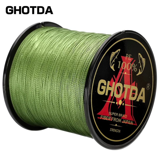 GHOTDA Braid Fishing line 300M 500M 1000M 4 Strands Multifilament Fishing Wire Carp Fishing 10-120lb 1