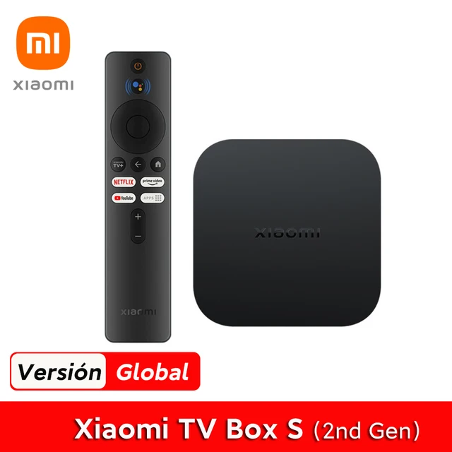 Global Version Xiaomi TV Box S (2nd Gen) 4K Ultra HD Streaming Media Player HDR 2GB 8GB WiFi Google TV Netflix Smart TV Box 1