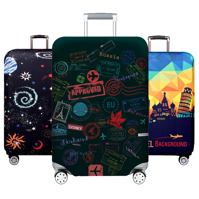 Hot Fashion World Approved Luggage Cover Protective Suitcase Cover Trolley Case Travel Luggage Dust Cover 18 to 32inch xt913 1