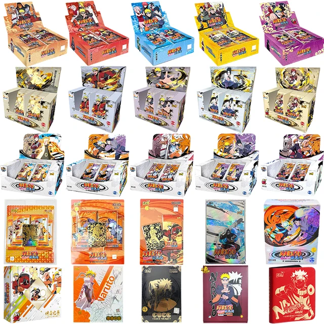 KAYOU Original Naruto Complete Series Card Booster Pack Anime Figure Rare Collection Cards Flash Card Toy For Children Xmas Gift 1