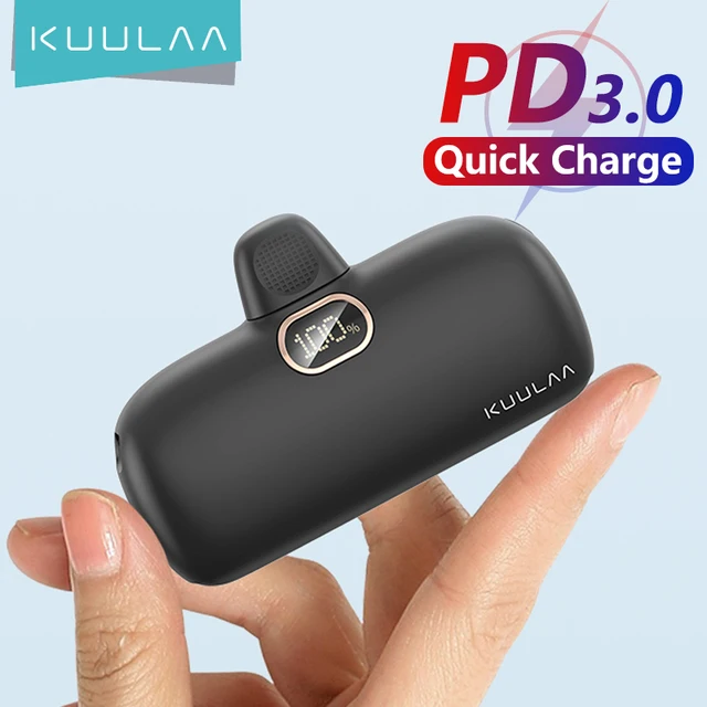 KUULAA Mini Power Bank 5000mAh PowerBank QC PD Fast Charging For iPhone 15 14 13 Batterie Externe Portable Charger For Samsung 1