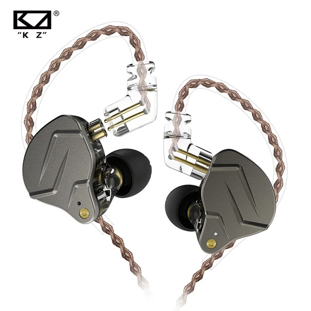 KZ ZSN Pro In Ear Earphones 1BA+1DD Hybrid Technology Hifi Bass Earbuds Monitor Metal Headphones Sport Noise Cancelling Headset 1