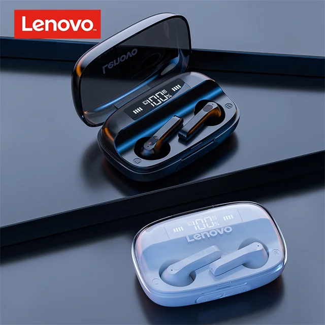 Lenovo QT81 Wireless Earphone 1200 mAh Bluetooth 5.0 Headphones AI Control Gaming Headset Stereo Bass Dual Mic Noise Reduction 3