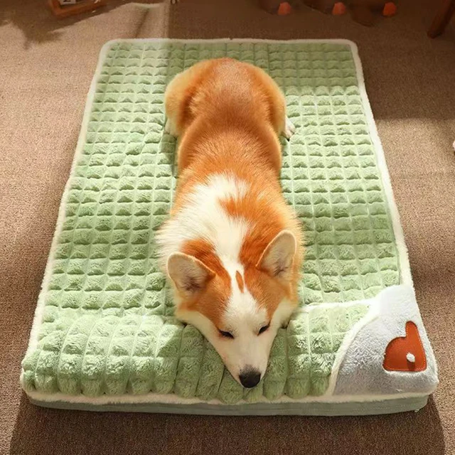 MADDEN Winter Warm Dog Mat Luxury Sofa for Small Medium Dogs Plaid Bed for Cats Dogs Fluff Sleeping Removable Washable Pet Beds 3