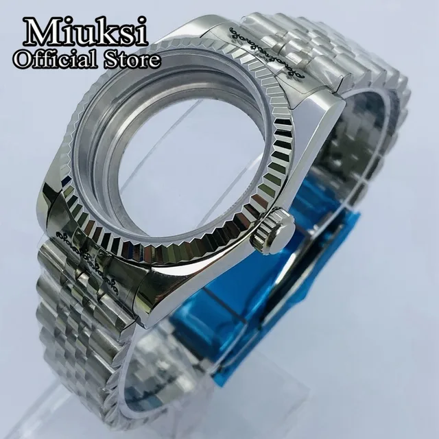 Miuksi 36mm/40mm sapphire glass watch case fit NH35 NH36 NH34 ETA2824 2836 Mingzhu DG2813 3804 Miyota8205 8215 PT5000 movement 1