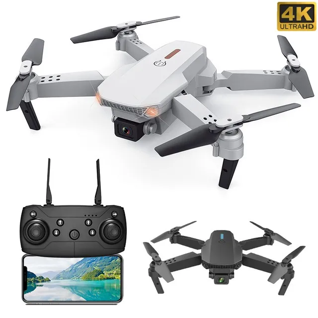 New Quadcopter E88 Pro WIFI FPV Drone With Wide Angle HD 4K 1080P Camera Height Hold RC Foldable Quadcopter Dron Gift Toy 1