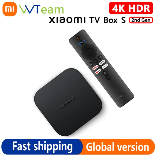 Original Global Version Xiaomi TV Box S 2nd Gen 4K Ultra HD 2G 8G WiFi BT5.2 Google TV Cast Netflix Smart TV Box Media Player 1