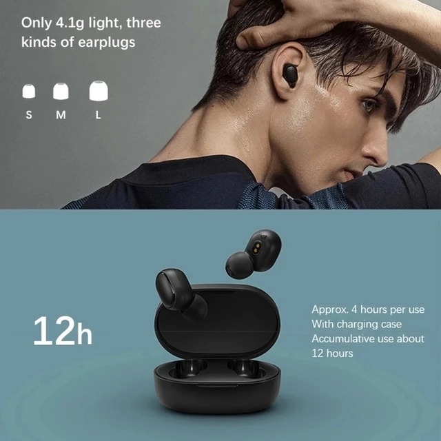 Original Xiaomi Redmi Airdots 2 Earphone Tws Wireless Bluetooth Gaming Headset AI Control Mi Earbuds For Dropshipping S 4