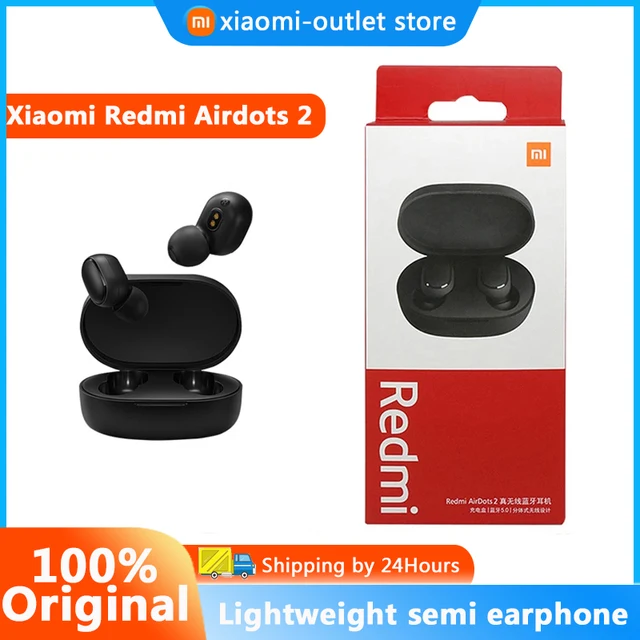 Original Xiaomi Redmi Airdots 2 Earphone Tws Wireless Bluetooth Gaming Headset AI Control Mi Earbuds For Dropshipping S 1