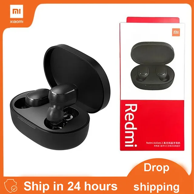 Original Xiaomi Speaker Redmi Earphones Airdots 2 Headphones AI Control Wireless Portable Mini Speakers Xiaomi Airdots Headsets 1