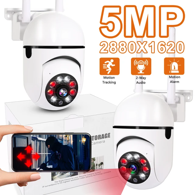 Outdoor 5MP Surveillance Camera CCTV IP Wifi Camera Waterproof External Security Protection Wireless Home Monitor Motion Trcking 1