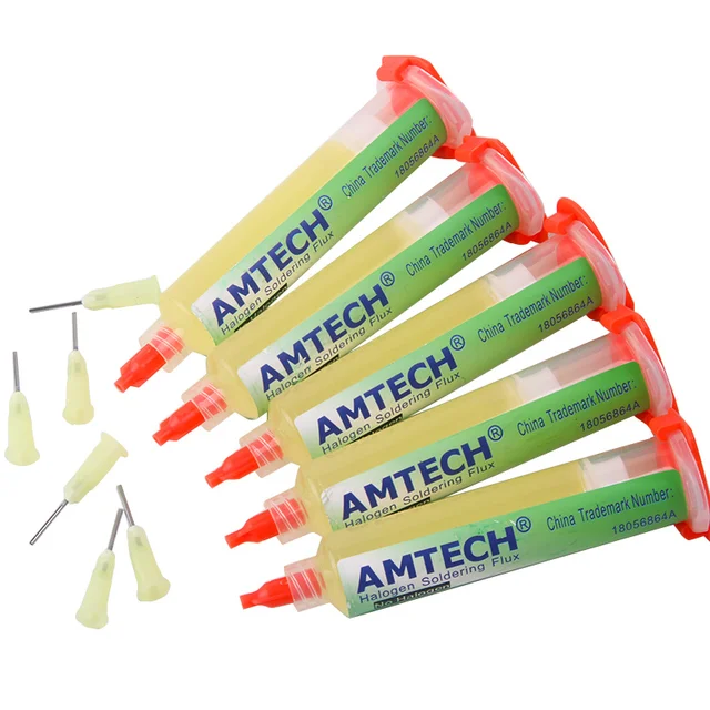 Paste 100% Original AMTECH NC-559-ASM BGA PCB No-Clean Solder Paste Welding Advanced Oil Flux Grease 10cc Soldering Repair Paste 1