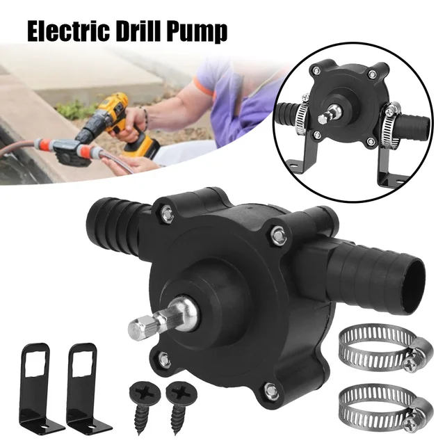 Portable Home Garden Outdoor Tool Electric Drill Pump Diesel Oil Fluid Water Pump Mini Hand Self-priming Liquid Transfer Pumps 1