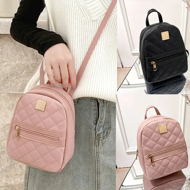 PU Leather Mini Women Backpack Multi Function Ladies Phone Pouch Pack Ladies School Backpack Shoulder Bags for Women Mochilas 1