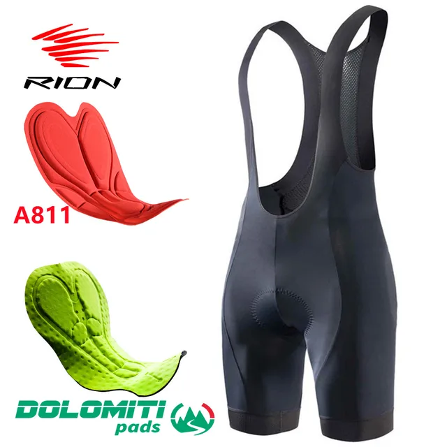 RION High Quality Classic Men Cycling Bib Shorts Bicycle Culotte Ciclismo Bike Pants Pad MTB Clothing Bretelle Braces Dolomiti 1