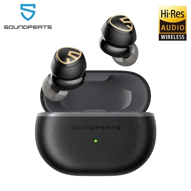 SOUNDPEATS Mini Pro HS Wireless Earbuds Bluetooth 5.3 Hybrid ANC Earhones with Hi-Res Sound,LDAC Codec,Custom EQ via App,6 Mics 1