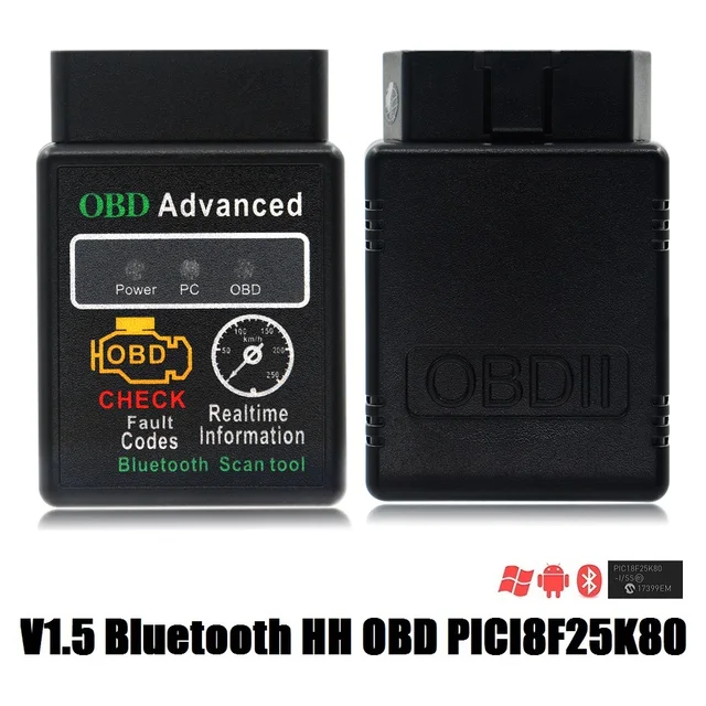 Super Mini ELM327 1.5 OBD2 Bluetooth Android ELM 327 V1.5 PIC18F25K80 ELM327 with Button OBD2 Scanner ELM327 Forscan USB/WIFI 5