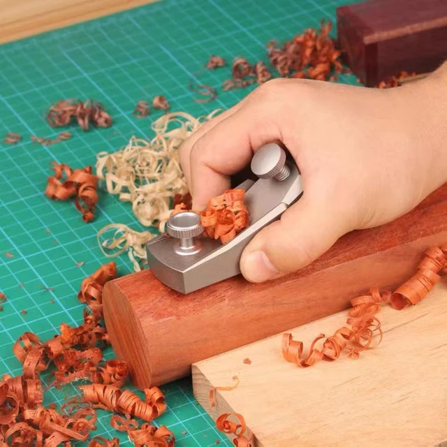 Woodworking Planer Aluminum alloy Mini Hand Planer European Flat Plane Bottom Edge Wood Trimming Plane DIY Carpenter Tools 6