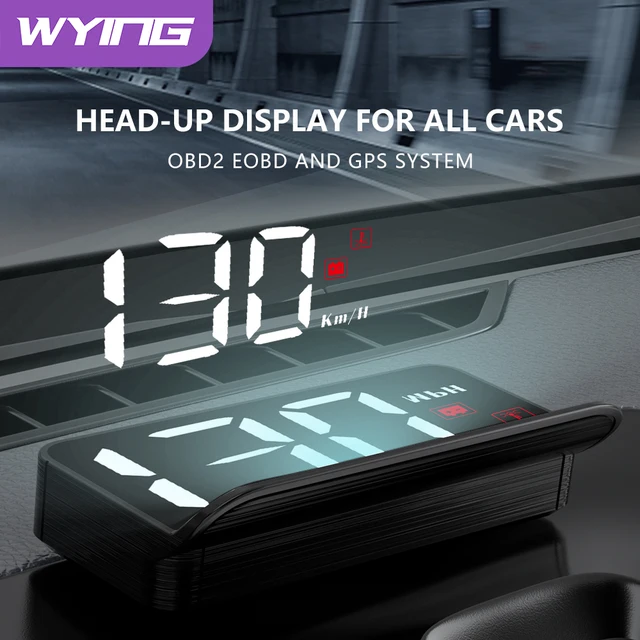 WYING M3 Auto OBD2 GPS Head-Up Display Auto Electronics HUD Projector Display Digital Car Speedometer Accessories For All Car 1