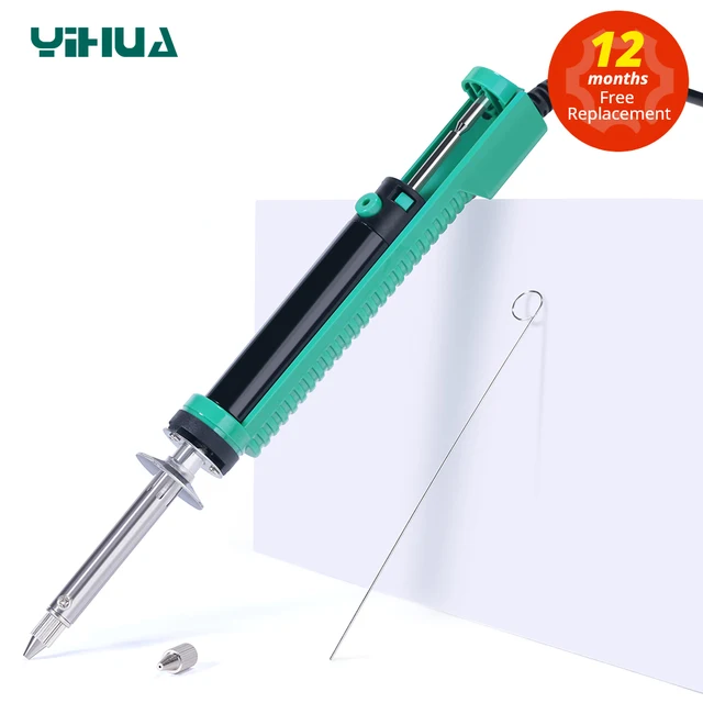 YIHUA 30W 929D-V Electric Vacuum Desoldering Iron Suction Pump Iron Gun Soldering Repair Tool with Welding Nozzle 110V 220V 1