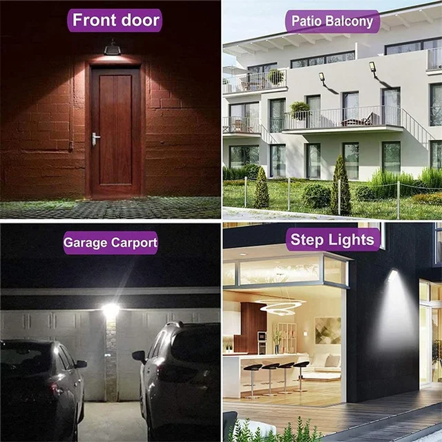 1~8pack Solar Street Lights Outdoor 108COB LED Solar Lamp With 3 Lighting Mode Motion Sensor Security for Garden Patio Path Yard 5