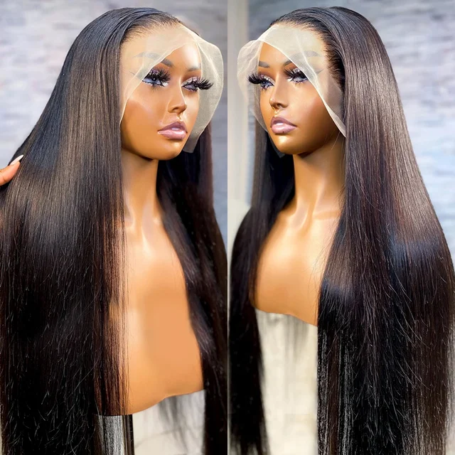 HD Lace Frontal Wig 28 30 inch Straight Human Hair Wigs 180% 13x4/6 Transparent Lace Front Wigs 5x5 Human Hair Lace Closure Wigs 2